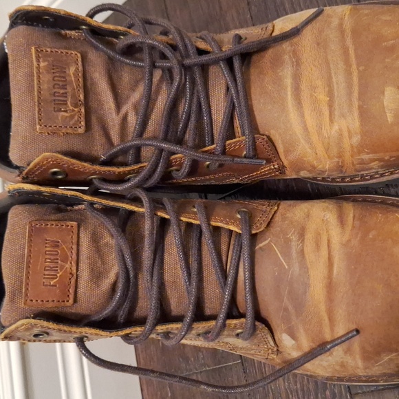 Furrow Brown Leather Boots Size 11 - Picture 8 of 10